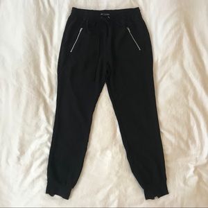 Pants - Black Jogger Work Pants With Zippers Pants - Black Jogger Work Pants With Zippers